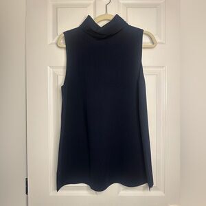 Chico's Navy Sleeveless Turtleneck Tunic